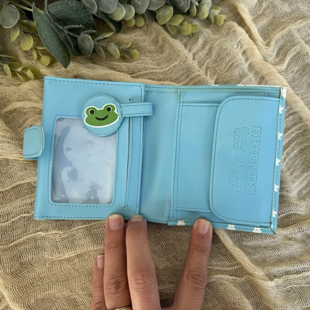 Dolly Club X karas Toy Small Tri Fold Wallet Friends Frog Kawaii Rare Star Panda